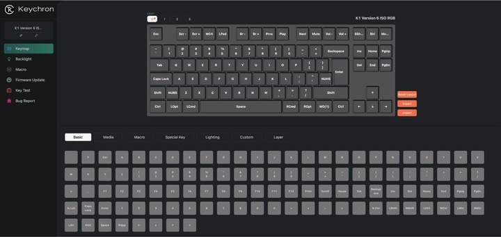 Produktbild Keychron K1 QMK (Version 6) (CH, Kabellos, Kabelgebunden)
