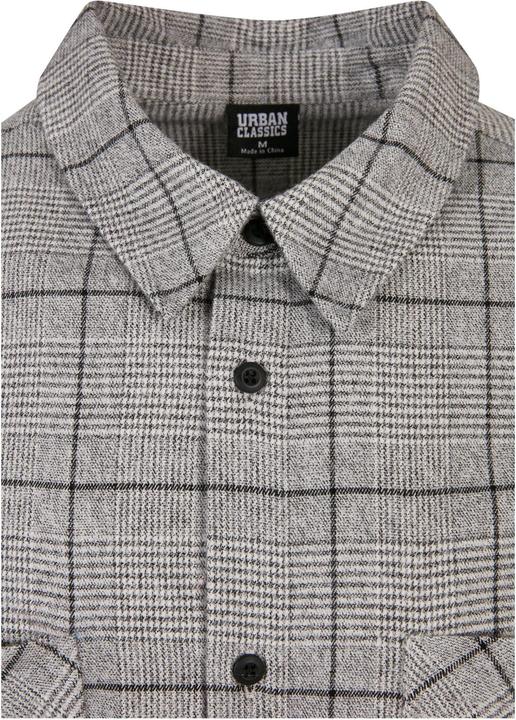 Immagine prodotto Urban Classics Camicia grigia lunga oversize a quadri (M)