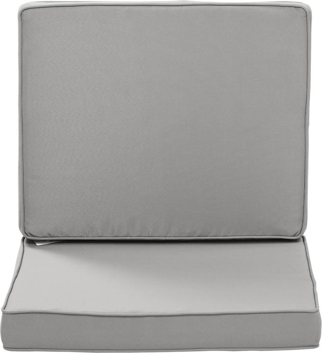 Produktbild Outsunny Sitzkissen-Set Polyester Hellgrau (56 x 52 cm)