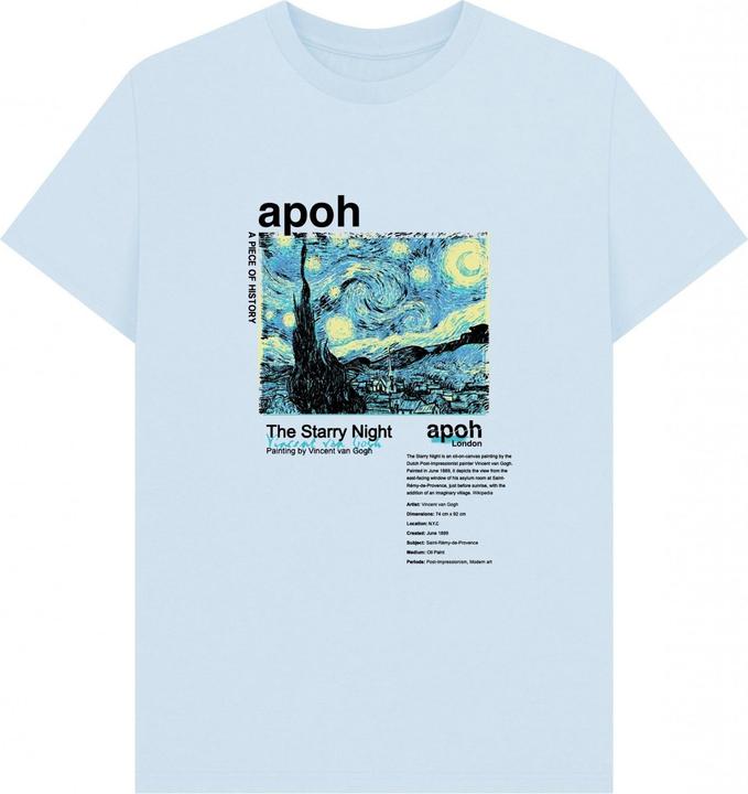 Produktbild Apoh Starry Night Text TShirt (M)