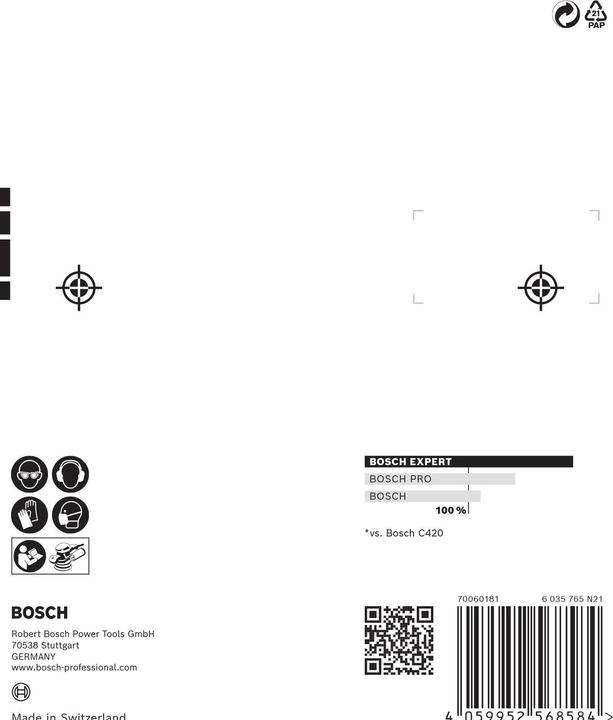 Produktbild Bosch Professional Zubehör EXPERT M480 Starter-Set für Exzenterschleifer, 125 mm, 7-tlg. (120, 180, 80)