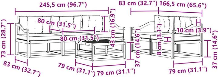 Produktbild vidaXL Outdoor-Sofagarnitur