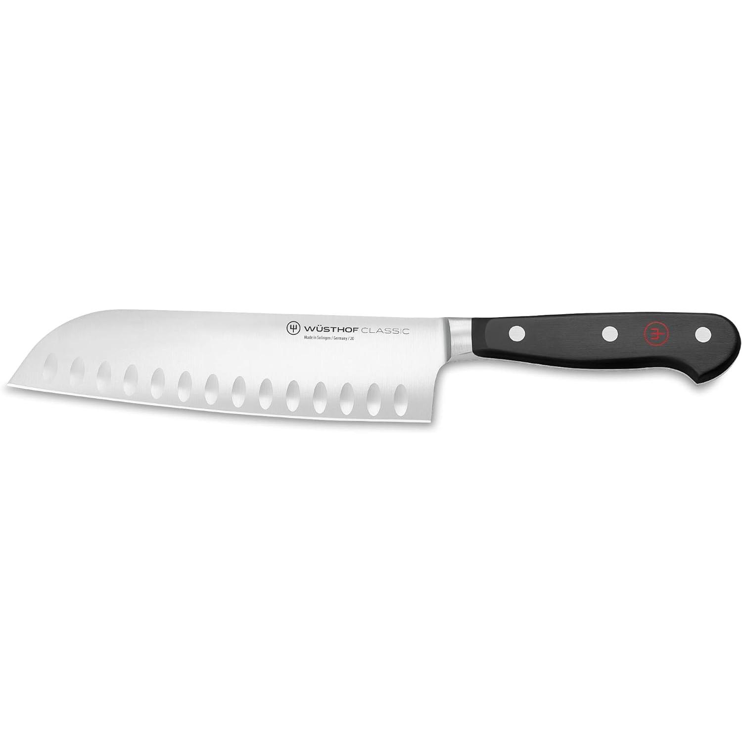 Wüsthof Santokumesser 'Classic', Küchenmesser, Schwarz, Silber