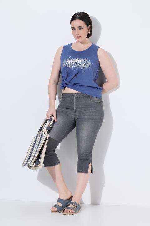 Actual product image Ulla Popken Stretch Fit Denim Capris (48)