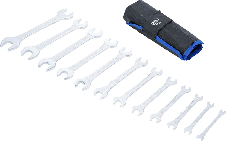 Actual product image BGS Double Open End Spanner Set 6 x 7 - 30 x 32 mm 12 pcs. (27 mm, 28 mm, 25 mm, 32 mm, 24 mm)