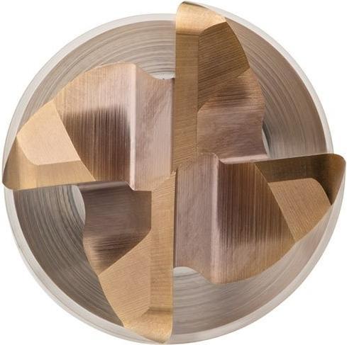 Actual product image Dormer End mill S767 Nominal Ø 10 mm Radius 0.3 mm Total length 7 HM TiSiN Number of cutting edges 4