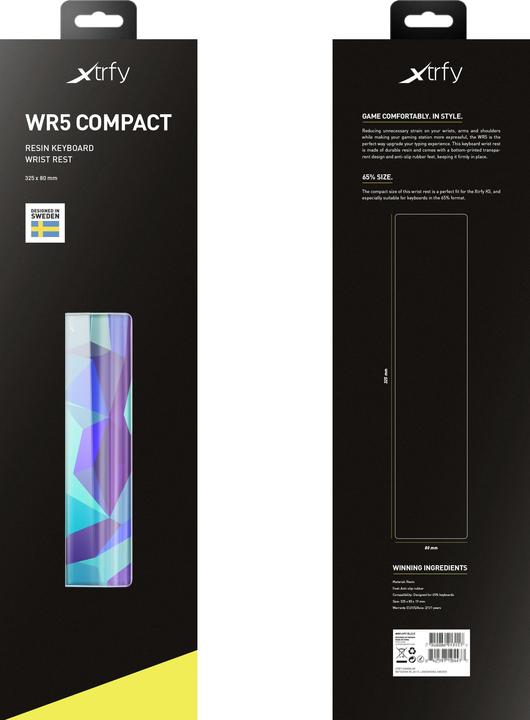 Produktbild CHERRY xtrfy WR5 Compact Handballenauflage - Litus Blue