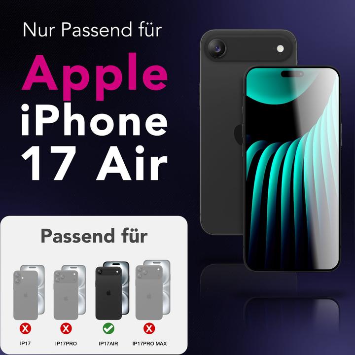 Produktbild Nalia Schutzglas "ArmorGlassX" - 2x Display Glas Ultra Klar 9H Härte - Screen Protector Tempered Glass (2 Stk., Apple iPhone 17)