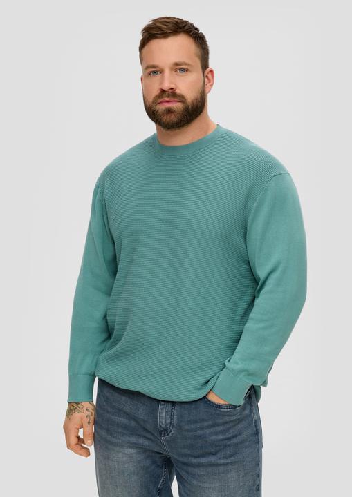 Immagine prodotto s.Oliver Strickpullover Strickpullover mit Waffelpiqué-Muster (5XL)