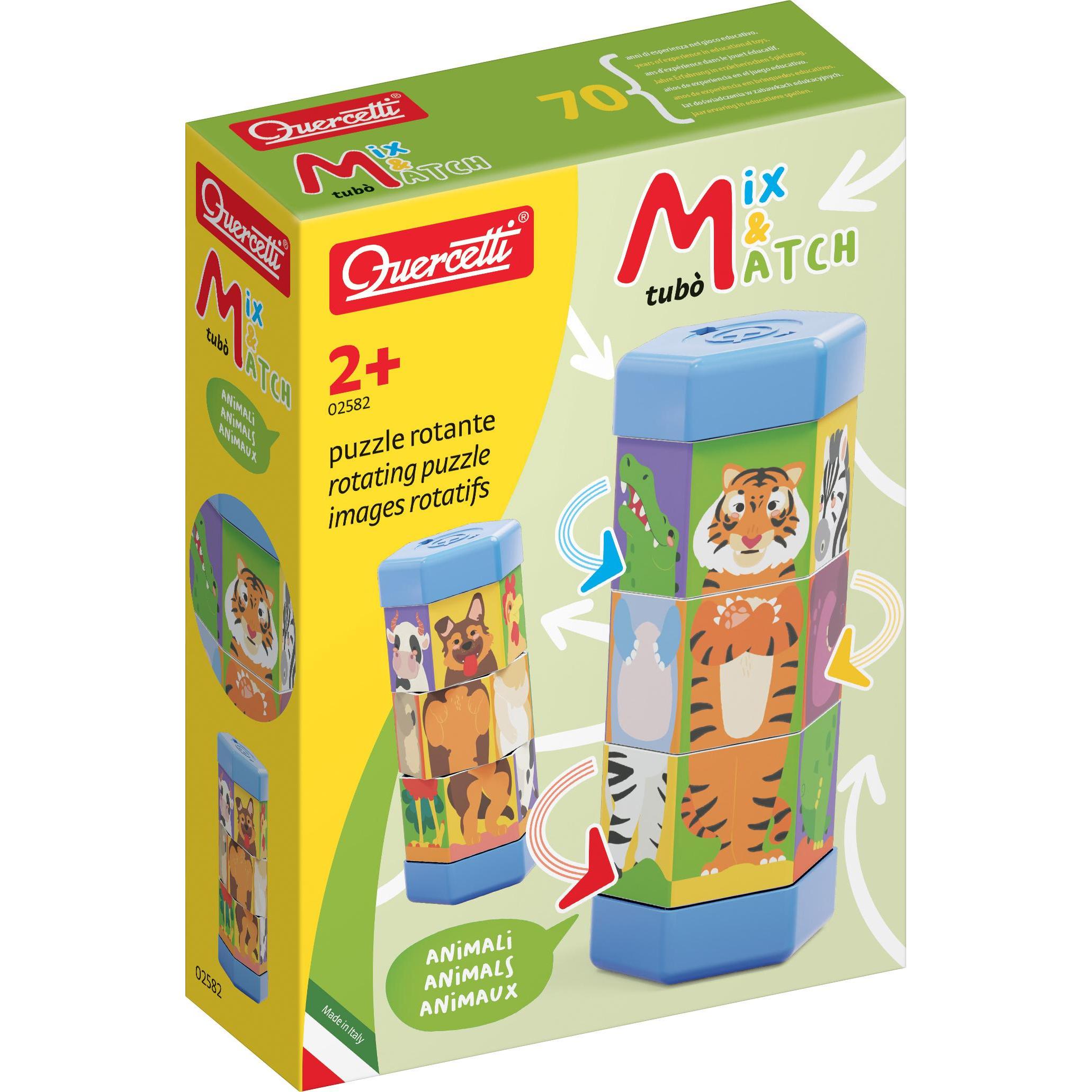 Quercetti Tubò Mix & Match - Lustige Tiere (2 Teile)