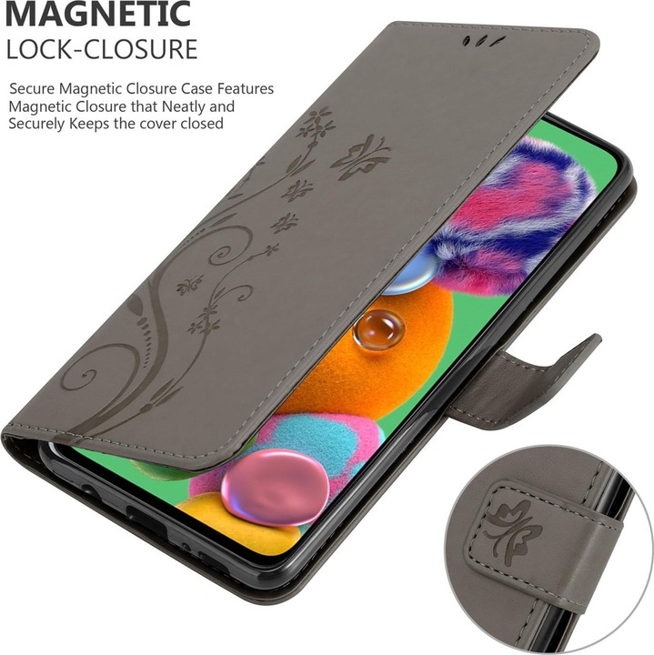 Produktbild Cadorabo Flower Book Cover (Samsung Galaxy A90 5G)