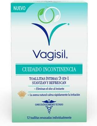 Immagine prodotto Vagisil Salviette intime per l'incontinenza 12 unità (Lozione per il lavaggio intimo)