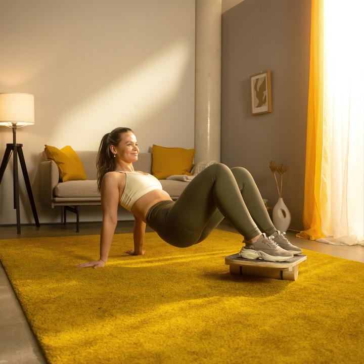 Produktbild Sportplus Balance Board aus Holz mit Rolle