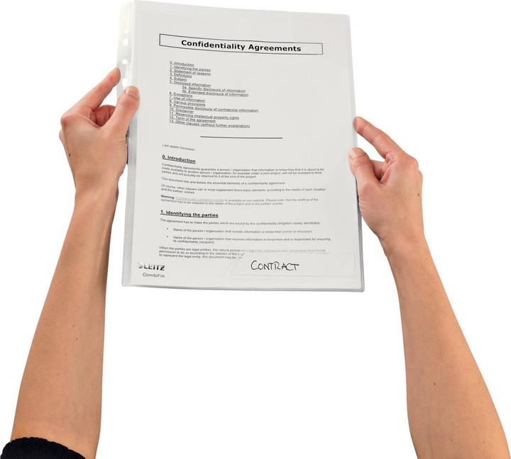 Actual product image Leitz Sleeve CombiFile 47320002 A4 PP crystal clear 3pcs. (A4, 3x)