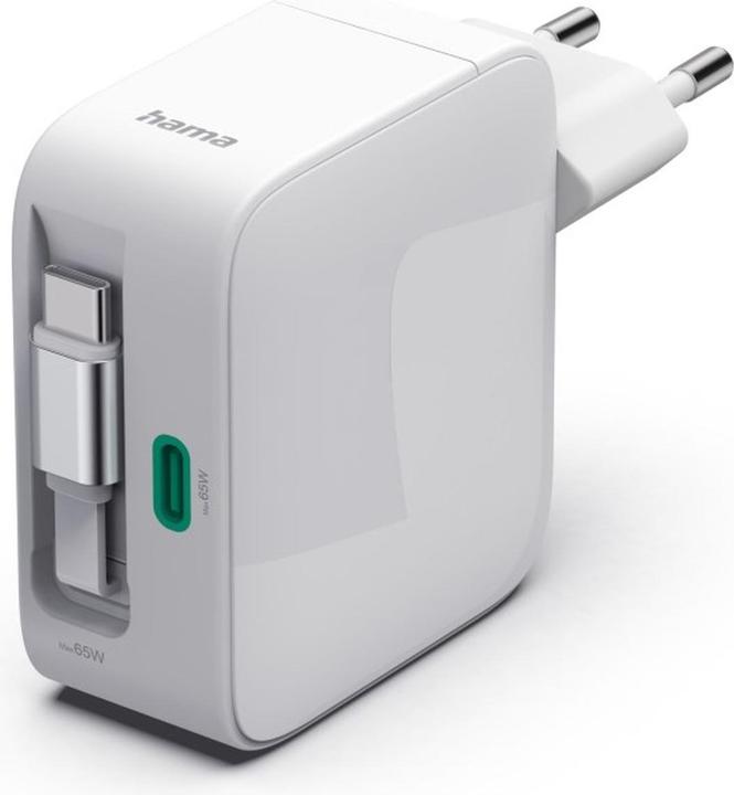 Image du produit Hama Chargeur rapide, GaN, 2x USB-C (65 W, 2 ports)