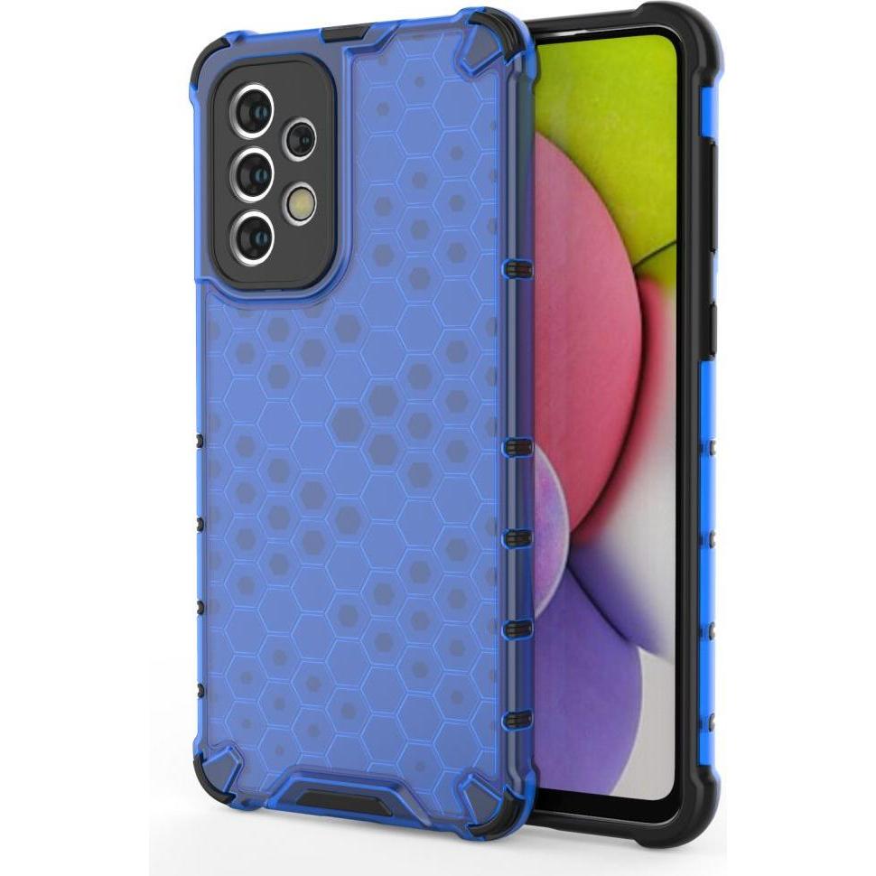 Hurtel Honeycomb case armored cover with a gel frame for Samsung Galaxy A33 5G blue (Samsung Galaxy A33 5G), Smartphone ...