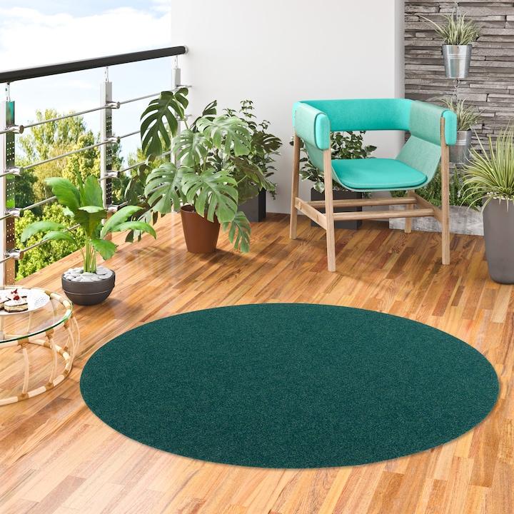 Actual product image Snapstyle Artificial grass carpet with pimples Kingston Round (100 x 100 cm)