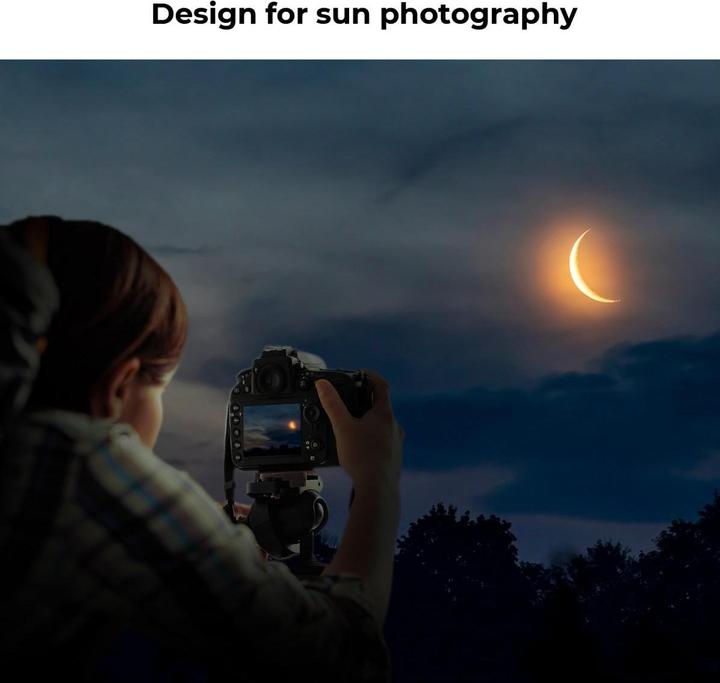 Immagine prodotto K&F Concept 82MM ND100000 Filter(ND5.0),16.6 Stops, HD, Waterproof, Anti Scratch, 28 Layer Green Coatings (Filtri grigi)