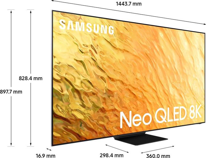 Actual product image Samsung QE65QN800B 65 Neo QLED 8K Ultra HD SmartTVMini Led Quantum Matrix PRO, 2022, G ITMod (65", QN800B, QLED, 8K, 2022)