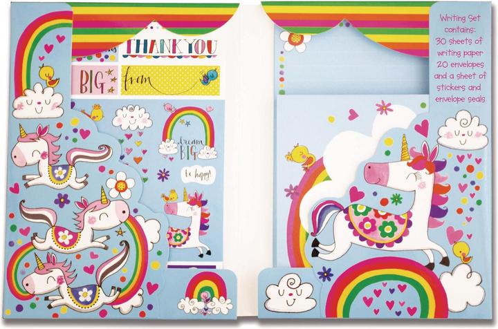 Produktbild Rachel Ellen Briefpapierset Unicorn (1 Stk.)