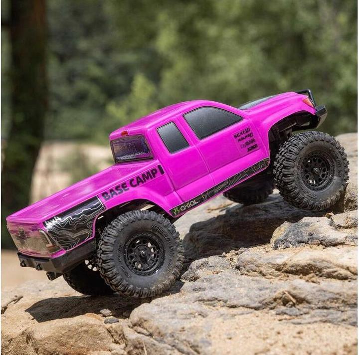 Actual product image Axial Rock Crawler SCX24 Base Camp 4WD, Pink RTR 1:24 (RTR Ready-to-Run)