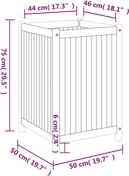Actual product image vidaXL Pflanzkübel