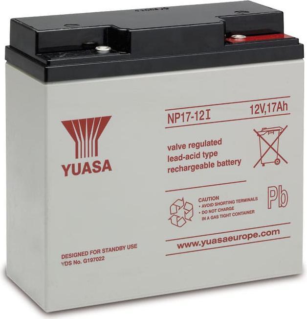 Yuasa Lead-acid battery, 12V-/17Ah NP17-12I (12 V, 17 Ah)