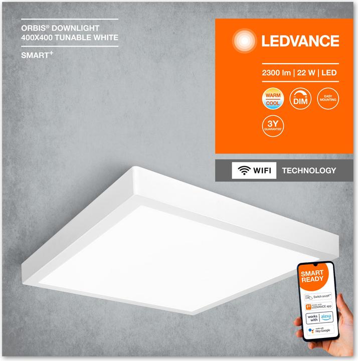 Actual product image Ledvance Smart Surface Downlight (1800 lm)