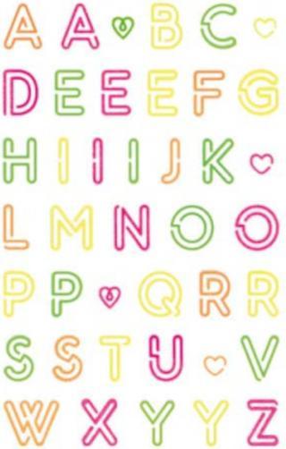 Produktbild Rössler Sticker Neon Colourful