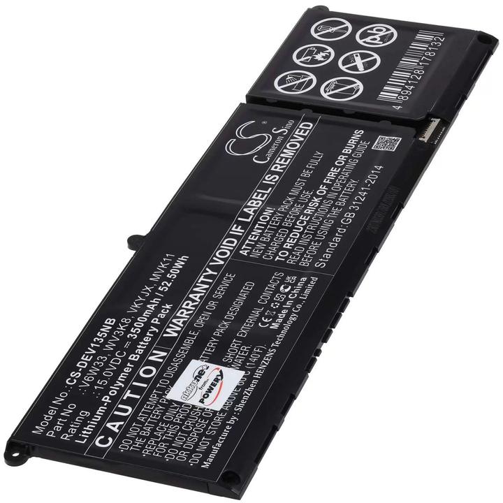 Actual product image AccuCell Battery Dell Vostro 5510, Latitude 3320, Inspiron 15 5510, type FH3K2 (3500 mAh)
