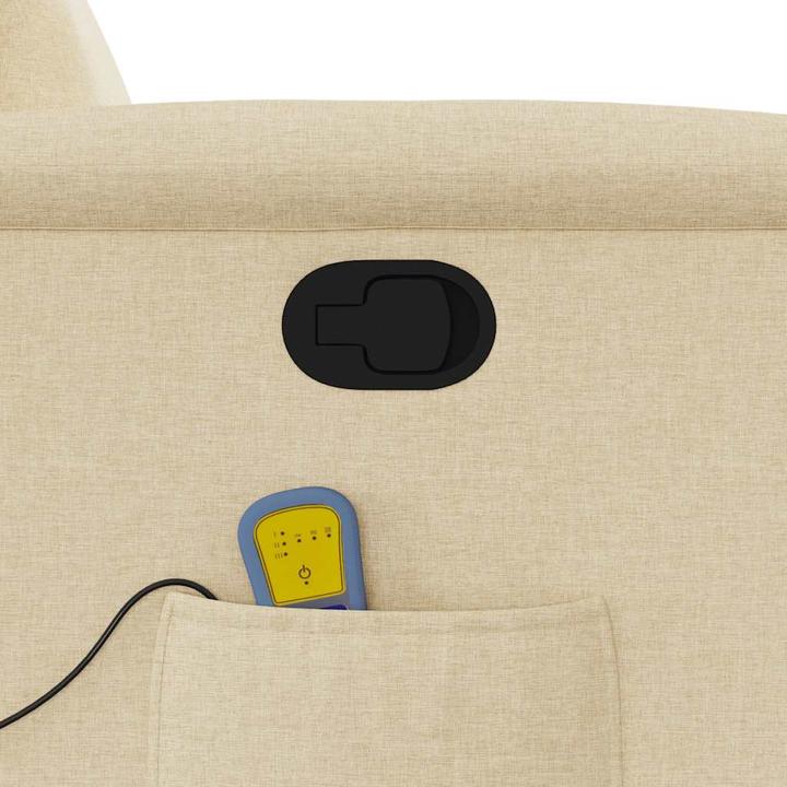 Actual product image VidaXL Massage chair cream fabric