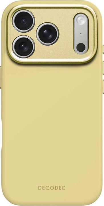 Actual product image Decoded Silicone Backcover Apple iPhone 17 Pro Yuma Yellow (Apple iPhone 17 Pro)
