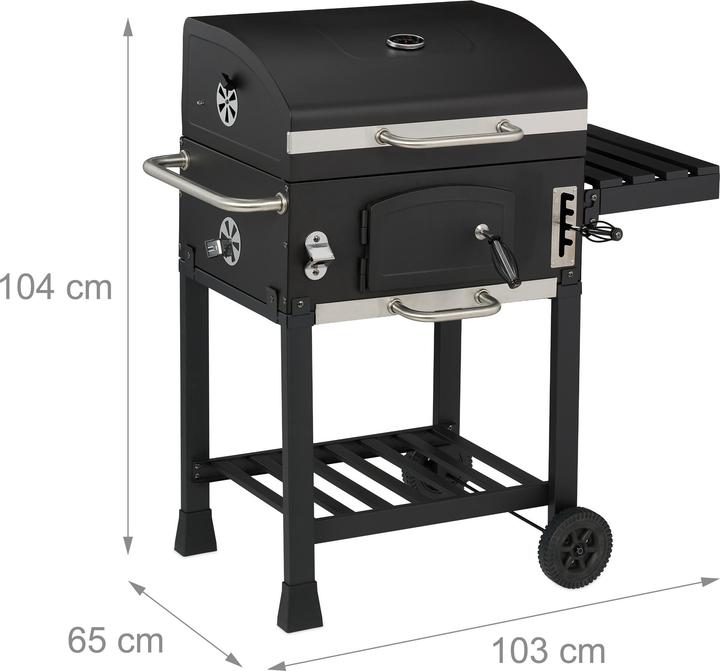 Produktbild Relaxdays Holzkohlegrillwagen (56.50 cm)