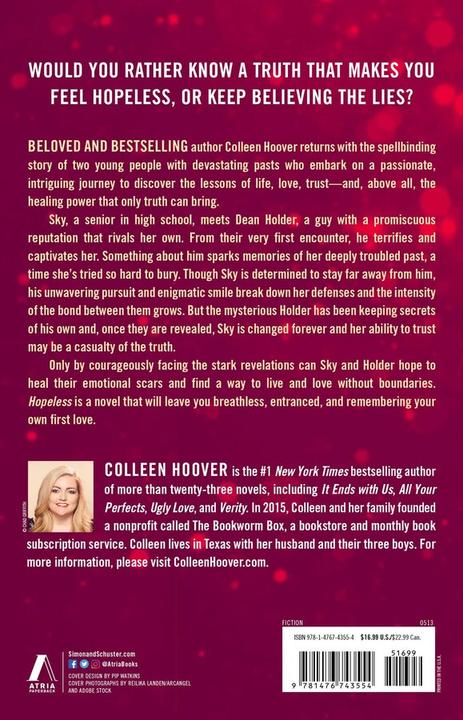 Produktbild Hopeless (Englisch, Colleen Hoover, 2013)