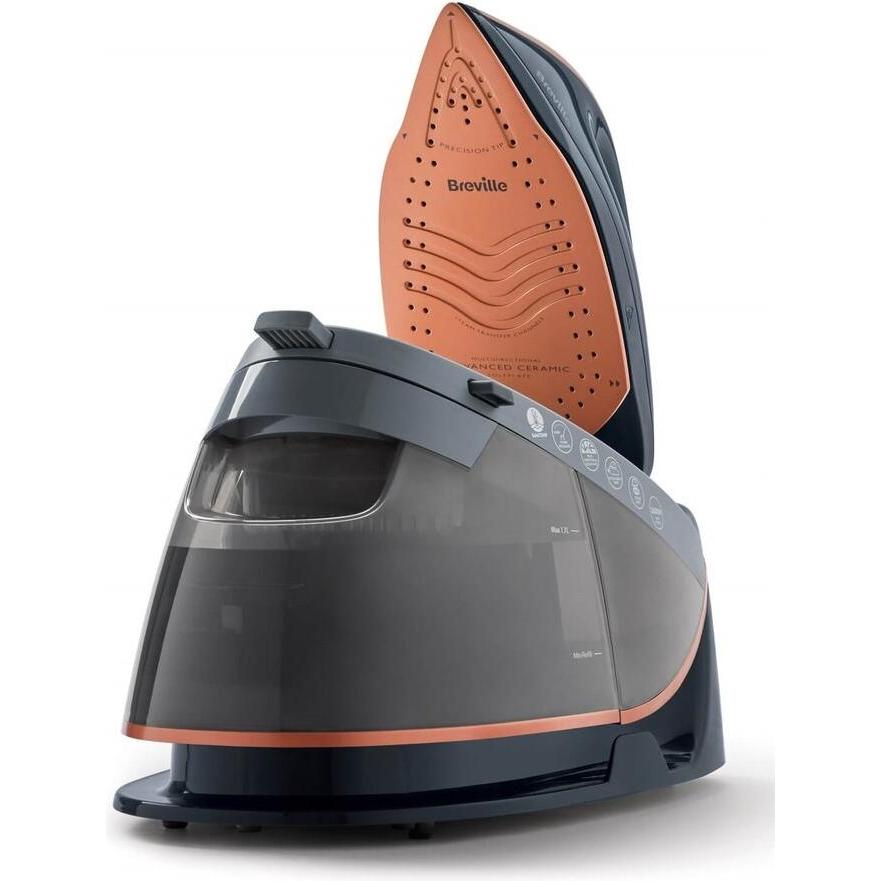 Thumbnail - Breville Lygintuvas su garo generatoriumi BRVIN411X, Bügeleisen, Orange, Grau, Schwarz