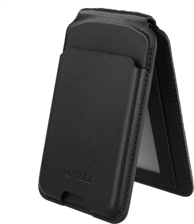 Actual product image Accezz Magnetic Leather Wallet with Stand