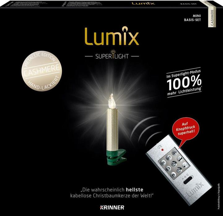 Image du produit Krinner Bougie de Noël à LED pour arbre de Noël - Ensemble de démarrage Superlight (12 x)