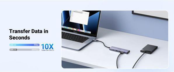 Produktbild Ugreen USB-C Hub (USB-C, 5 Ports)