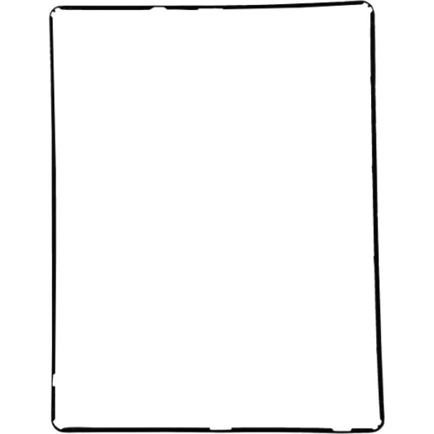 OEM Kunststoffrahmen für iPad 2 schwarz (IPad 2), Mobilgerät Ersatzteile, Schwarz