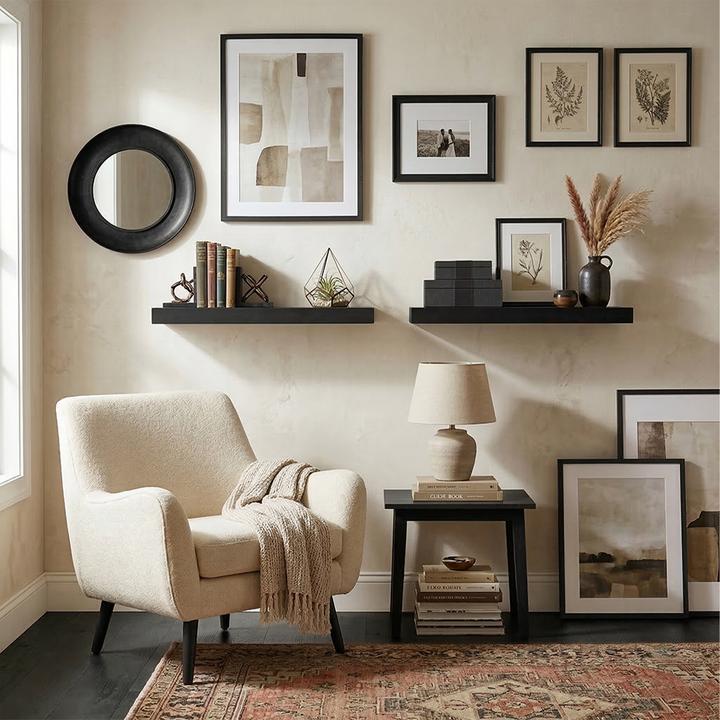 Actual product image Relaxdays 3x wall shelf (50 x 23 x 4 cm)