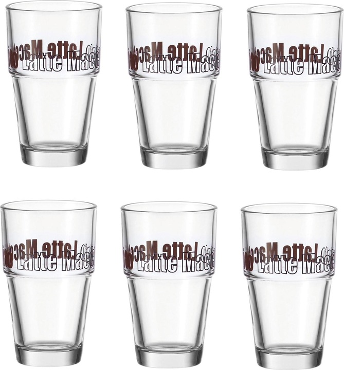 Immagine prodotto Leonardo Bicchiere Solo Latte Macchiato, satinato 4,1 dl, 6 pezzi (0.41 l, 6 x)