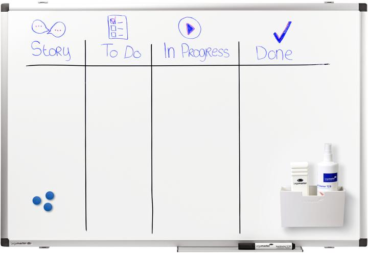 Produktbild Legamaster Magnethaftendes Whiteboard Premium 60 cm x 90 cm, Weiss (60 x 90 cm)