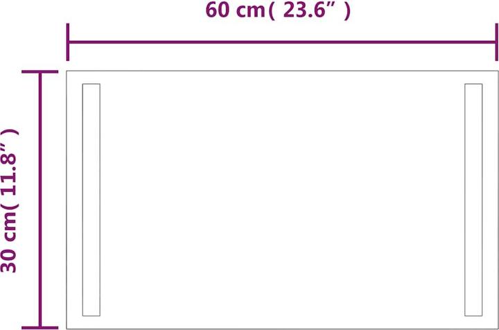 Immagine prodotto vidaXL Spiegel (60 x 30 cm)