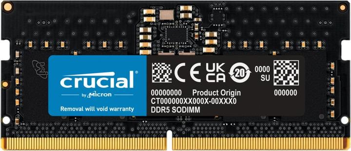 Image du produit Crucial DDR5-5600 12GB SODIMM CL46 (16Gbit) (5600 MHz, RAM DDR5, SO-DIMM)