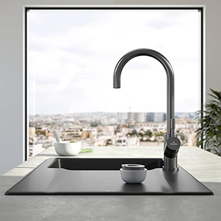 Actual product image Villeroy & Boch V&B Single-lever sink mixer UMBRELLA anthracite