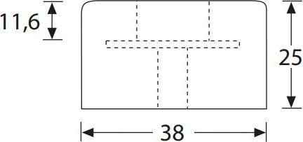 Productafbeelding Adam Hall 4911 M4 AH (Plastic glijders, 1 Pcs.)