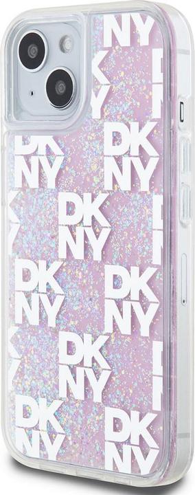 Actual product image DKNY DKHCP15SLCPEPP iPhone 15 / 14 / 13 6.1" różowy/pink hardcase Liquid Glitter Multilogo (Apple iPhone 13, Apple iPhone 14, Apple iPhone 15)