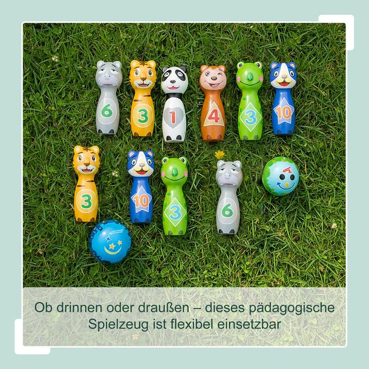 Actual product image Relaxdays Children's bowling set