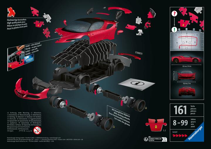 Actual product image Ravensburger Ferrari SF90 Stradale (108 pieces)
