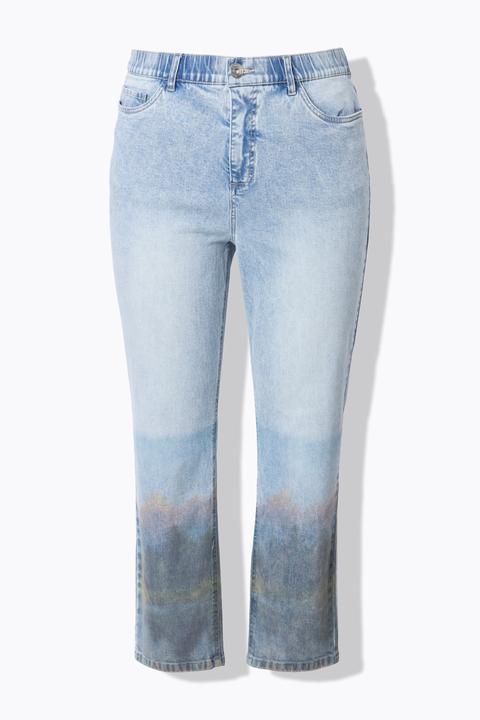 Actual product image Studio Untold Printed Hem Mom Jeans (48)